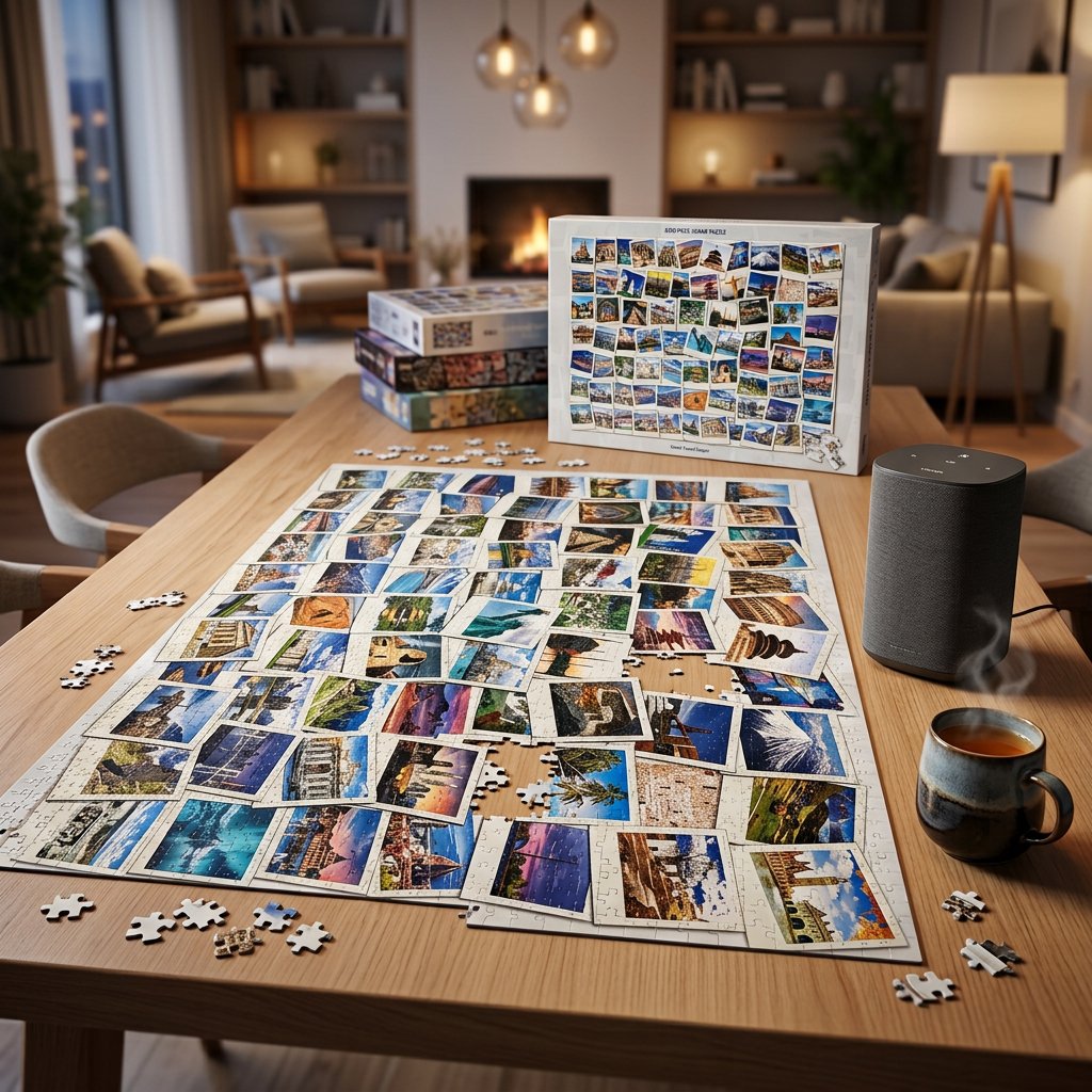 Rompecabezas World Travel Collage de 4000 piezas en caja original JATKON