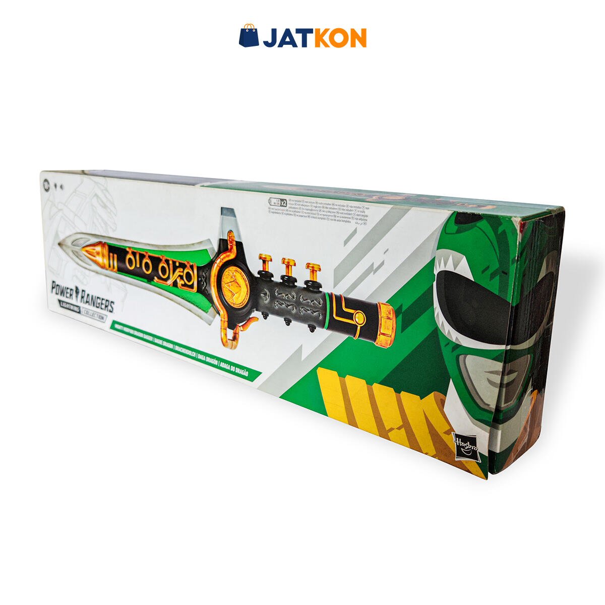Daga Dragón electrónica de Power Rangers Lightning Collection con detalles metalizados