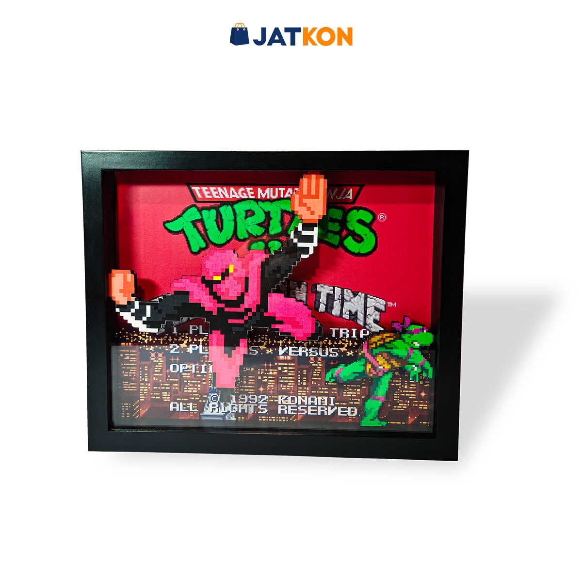 Cuadro decorativo 3D de Tortugas Ninja Turtles in Time para pared.